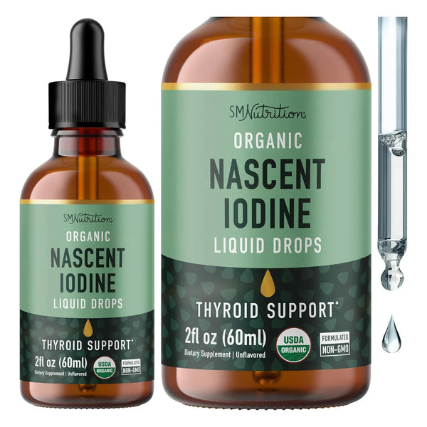 Líquido Orgánico De Yodo 1100 Mcg Apoyo Tiroides Y Metabolis - Imagen 1