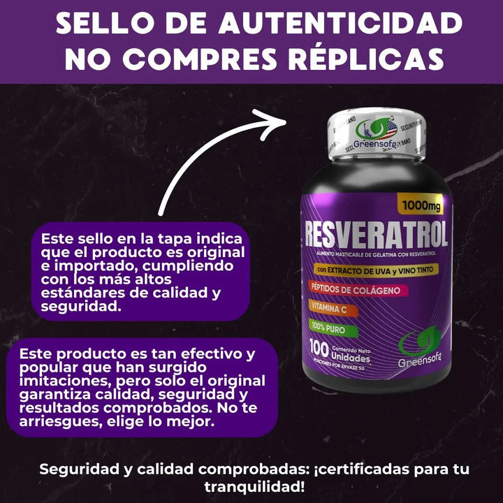 Antioxidantes Resveratrol Puro Natural - Imagen 3