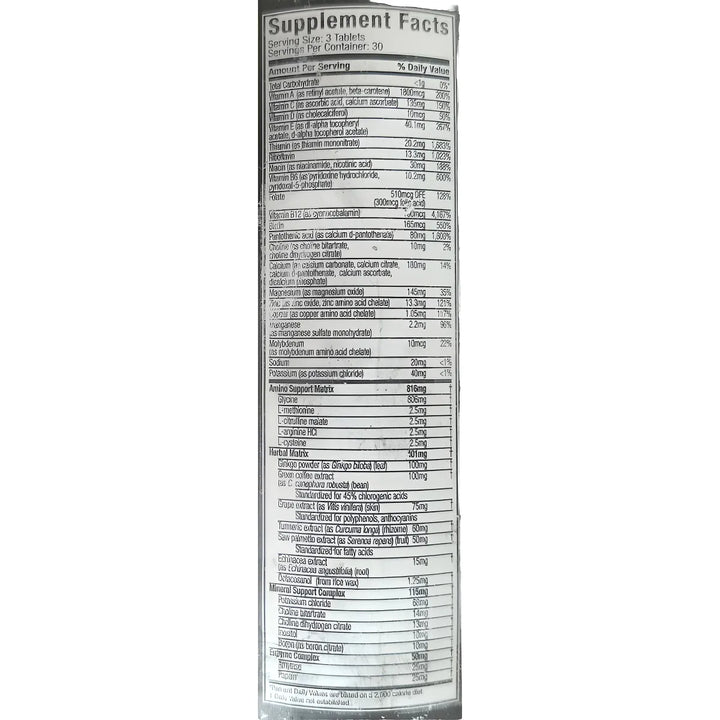 Platinum Multivitamin Muscletech Multivitaminico Vitamina - Imagen 7