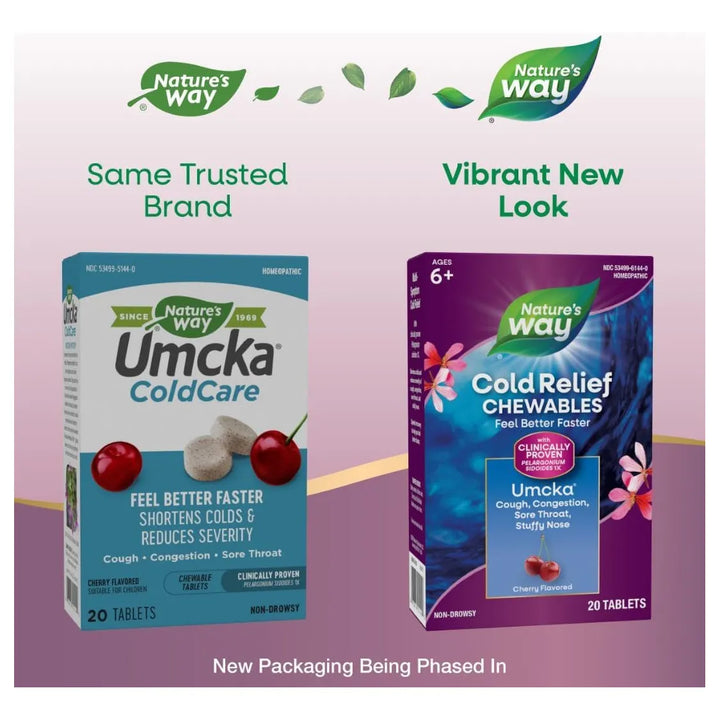 Pastillas Masticables Umcka Coldcare Para Alivio De Resfriad - Imagen 2