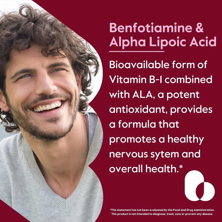 Benfotiamina 150 Mg Y Ácido Alfa Lipoico 300 Mg En 240 Cápsu - Imagen 4
