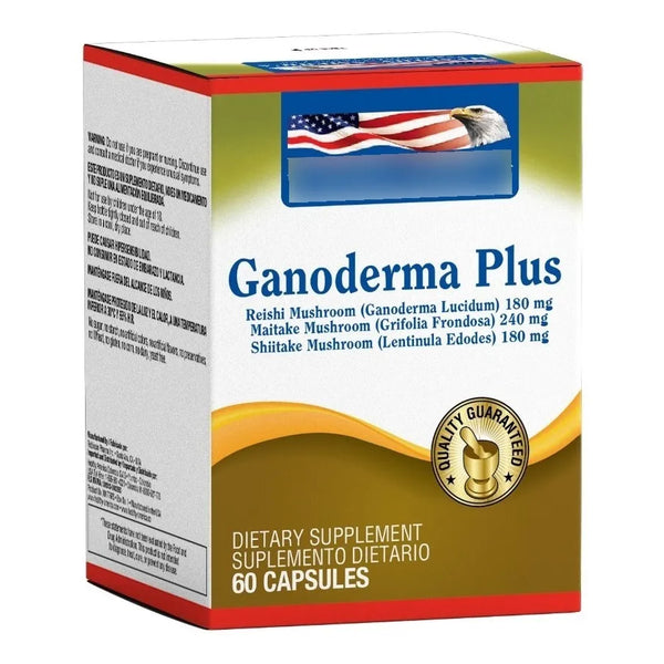 Ganoderma Plus (60 Softgels) Maitake Shiitake Reishi - Imagen 1