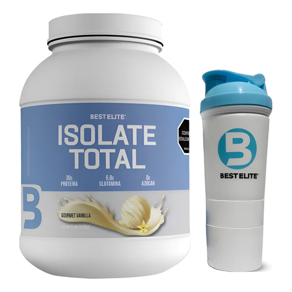 Proteina Isolate Total 5 Libras De Best Elite 5lb 5 Lb Gourmet Vainilla Iso 100 % Gold Protein Dymatize Whey  - Imagen 1