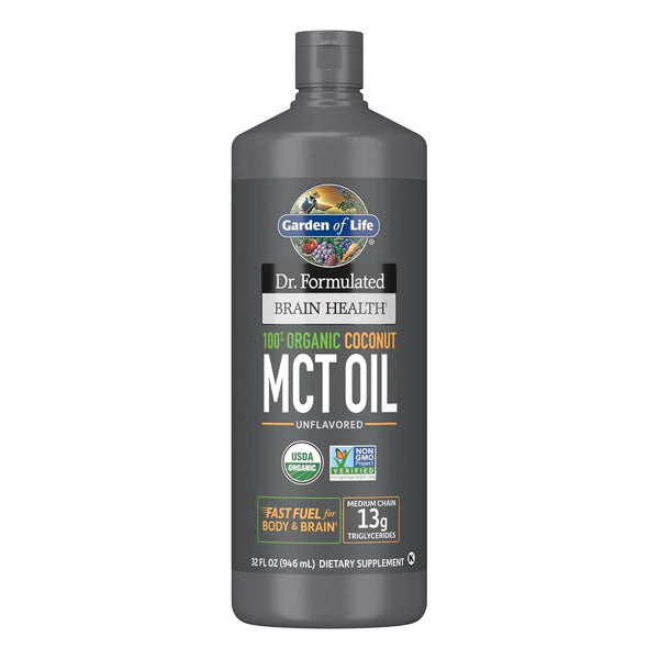 Aceite De Coco Mct Orgánico Garden Of Life 32 Oz Salud Cerebral Keto Paleo