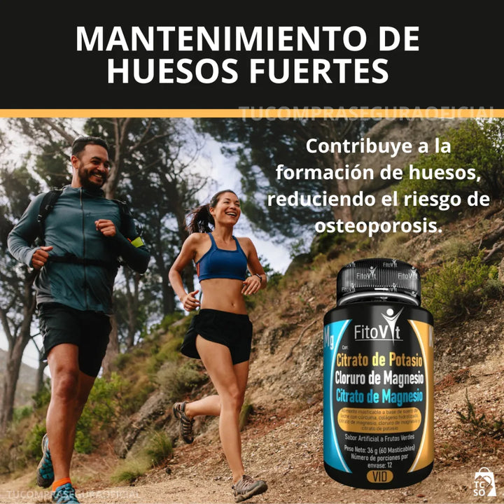 Citrato De Potasio Cloruro De Magnesio Y Citrato De Magnesio Original Fitovit Frutos Verdes - Imagen 5
