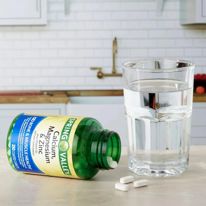 Calcio Magnesio Zinc Vitamina D3 250 Cápsulas Con Adhesivo L - Imagen 6