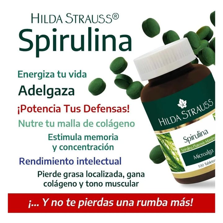 Spirulina Hilda Strauss® Alga Alimenticia - Imagen 4