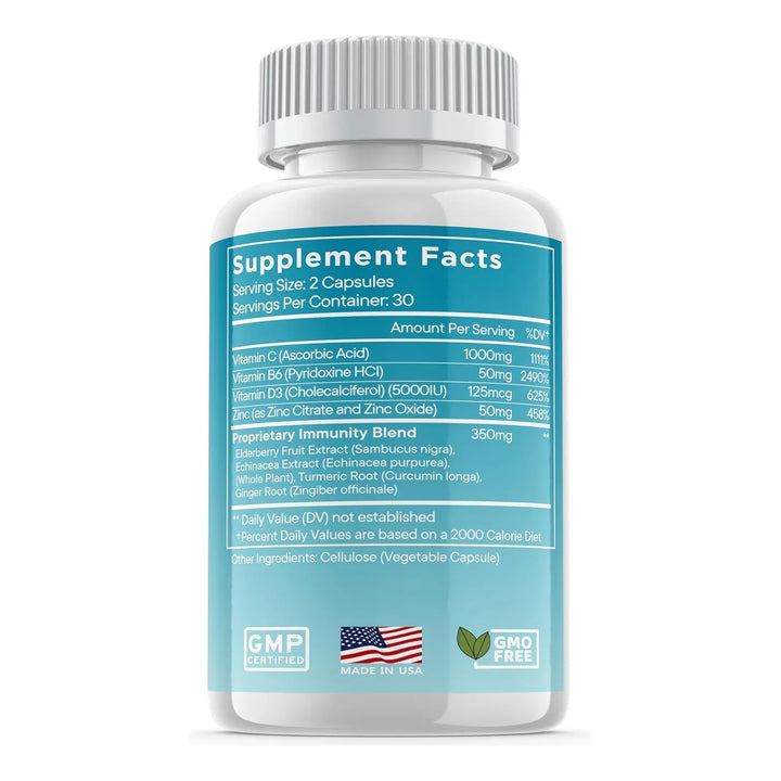 Cápsulas De Inmunidad 8 En 1 Con Equinácea Zinc 50 Mg Vitami - Imagen 5