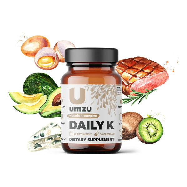 Daily K Complejo Vitamina K1 K2 Mk4 Mk7 Con D3 Soporte Huesos Corazon Y Cognicion 30 Capsulas