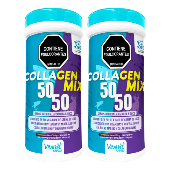 Kit Colágeno Hidrolizado Vitaliah 50/50 Marino Y Bovino X2 - Imagen 1