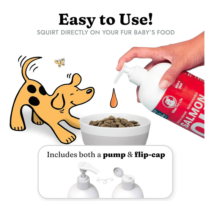 Aceite De Salmón Natural Para Perros Y Gatos Omega 3 Epa Dha - Imagen 3
