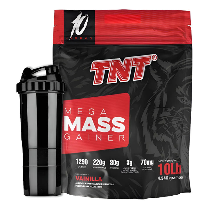 Proteina Tnt Mega Mass 10lbs Vainilla - Imagen 1