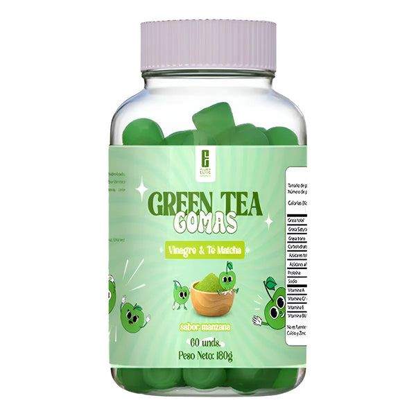 Gomas Te Verde Quemador De Gras Manzana - Imagen 1