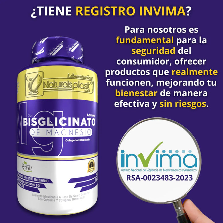 Bisglicinato De Magnesio 100 X3 Original - Imagen 10