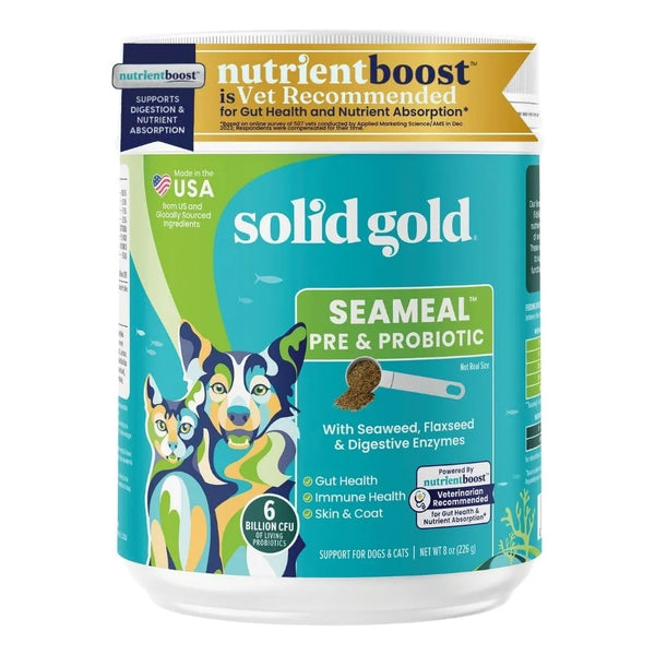 Mezcla En Polvo De Algas Con Probióticos Para Perros Y Gatos Salud Digestiva Y Pelaje Brillante