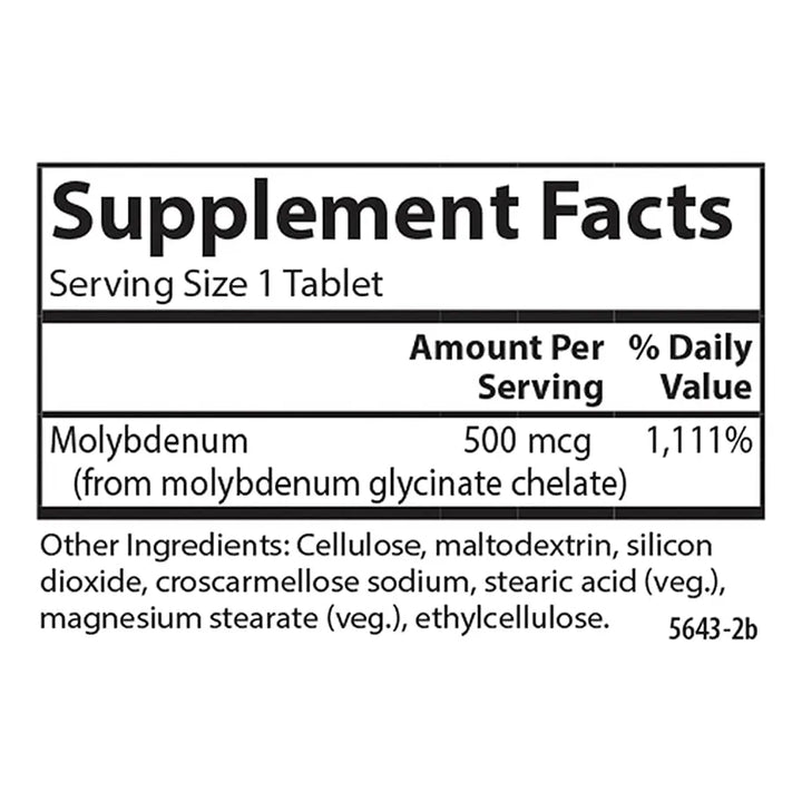 Molybdeno Quelado Apoyo Metabolismo Activación Enzimática 30 - Imagen 4