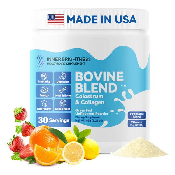 Calostro Bovino Colágeno En Polvo Salud Intestinal Apoyo Inm - Imagen 1