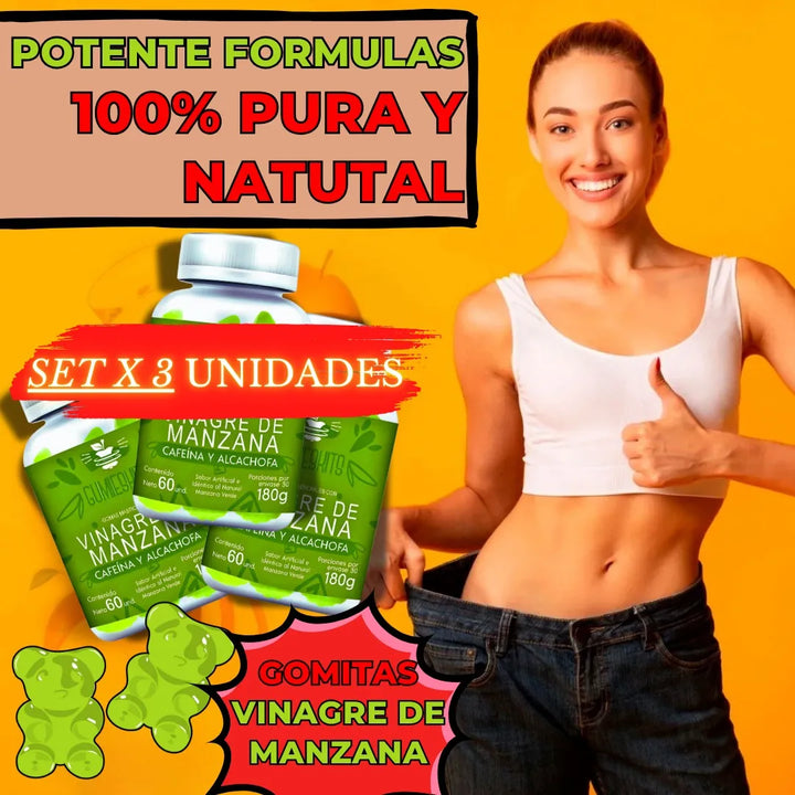 Gomas Adelgazantes Vinagre X3 Limón - Imagen 5