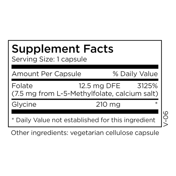 L-metilfolato 7.5 Mg Apoyo Cerebral Estado De Ánimo Equilibr - Imagen 2