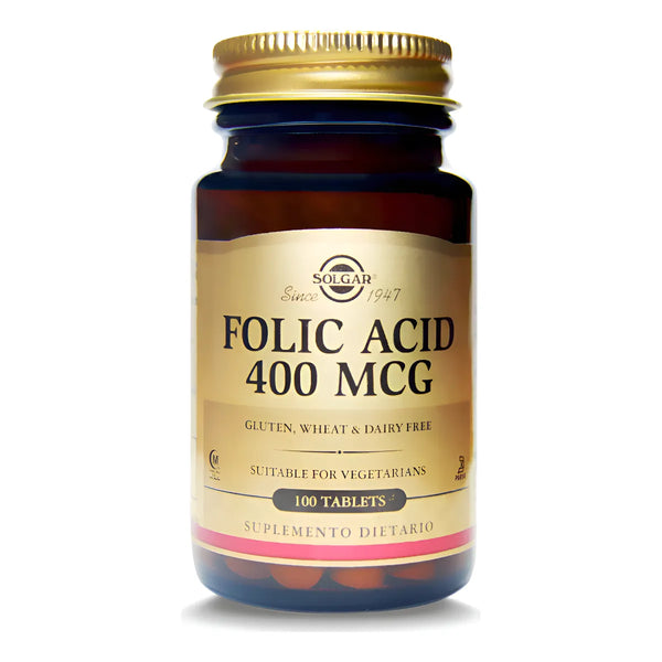Folic Acid 400mg X 100 Tabletas Sin Sabor - Imagen 1