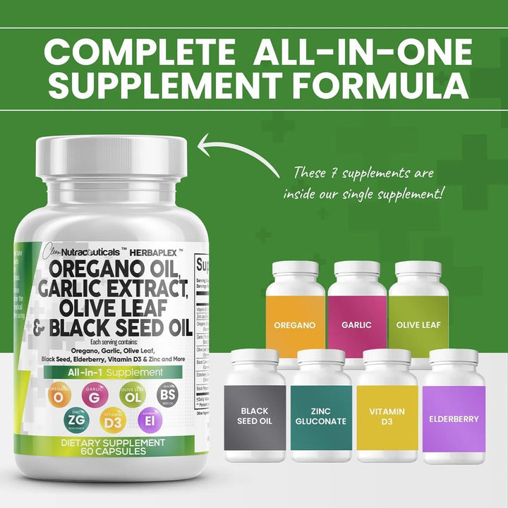 Aceite De Orégano Extracto De Ajo Y Aceite De Semilla Negra - Imagen 2