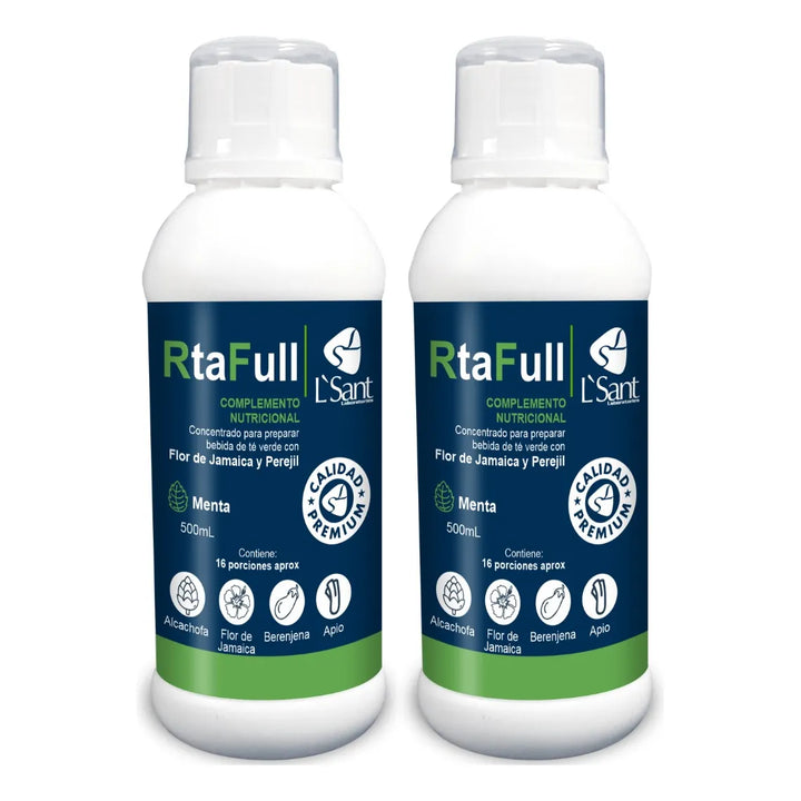2 Rta Full Drenador Hepatico- Sabor Menta - Imagen 1