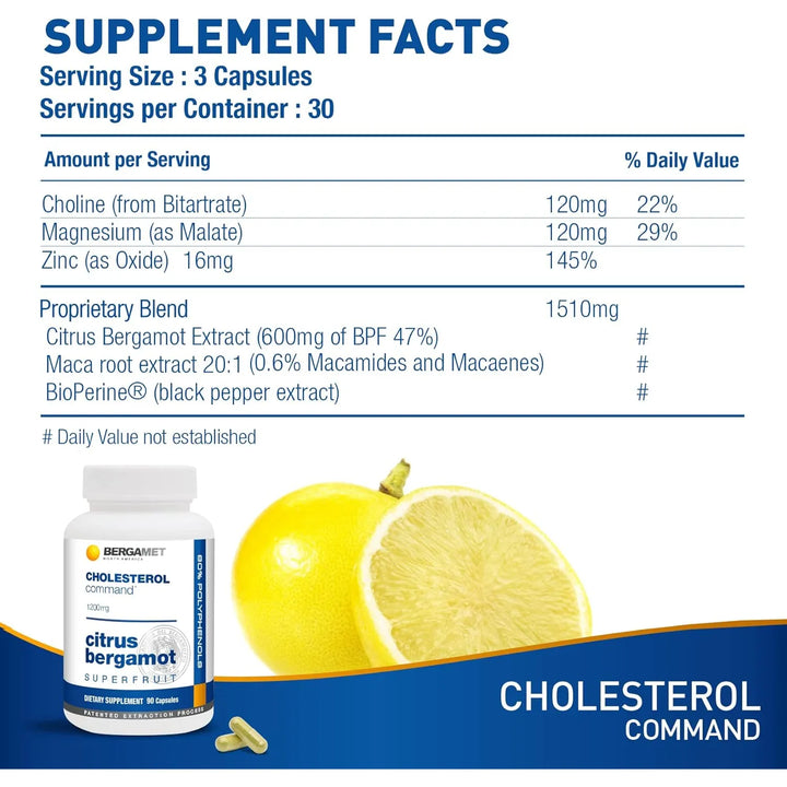 Controlador De Colesterol Superfruta Cítrica Bergamota Fórmu - Imagen 2