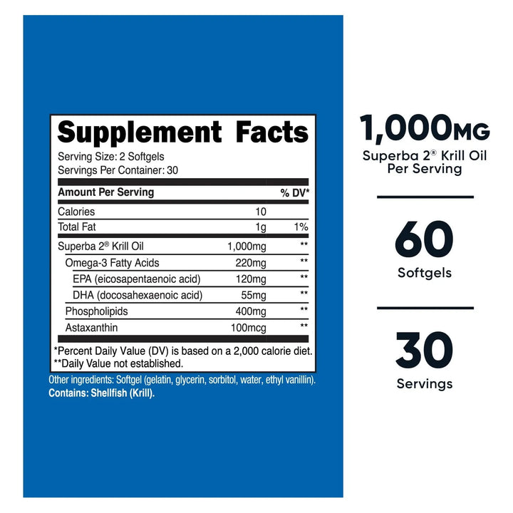 Aceite De Krill 0.85 Ml 60 Cápsulas Líquidas Omega 3 Epa Dha - Imagen 2