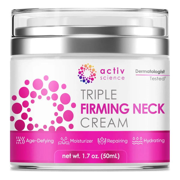 ActivScience Crema Reafirmante Para Cuello Antiarrugas Con Retinol Y Colageno 1.7 Oz