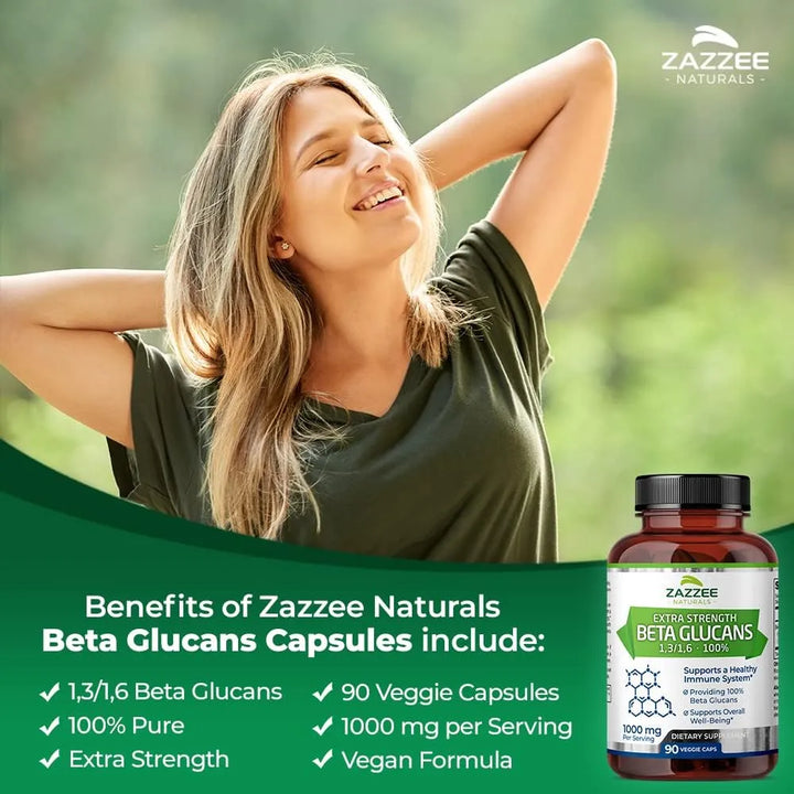 Beta Glucanos Extra Fuertes 1000 Mg 90 Cápsulas Apoya Sistem - Imagen 2