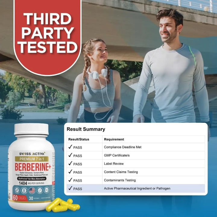 Cápsulas Orgánicas De Berberina 7 En 1 Con Bioperina 1025 Mg - Imagen 2