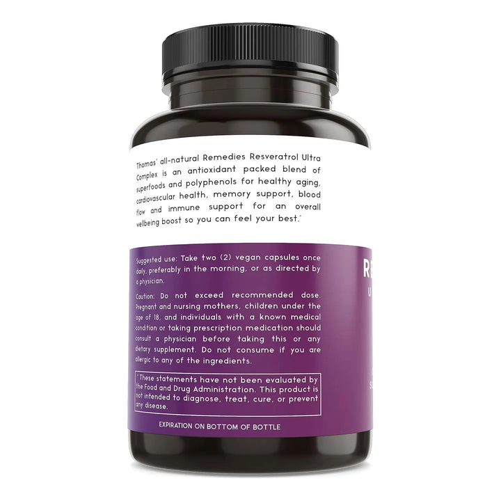 Antioxidante Orgánico Resveratrol 1600mg Con Extracto De Sem - Imagen 7