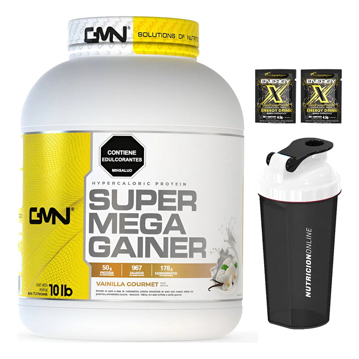 Proteina Super Mega Gainer (10 Lbs) De Gmn Hipercalórica - Imagen 1