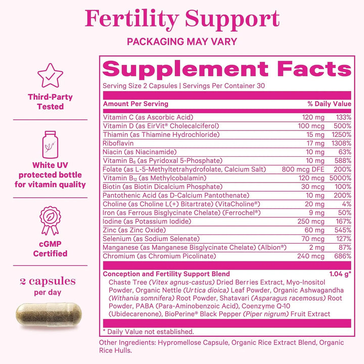 Té Y Vitaminas Para Fertilidad Femenina Equilibrio Hormonal - Imagen 5