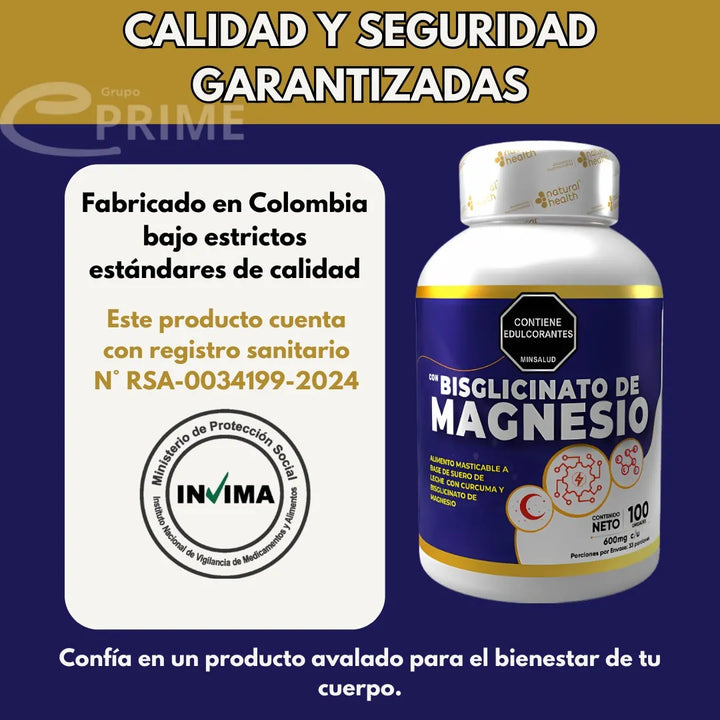 Bisglicinato De Magnesio Capsul Natural - Imagen 2