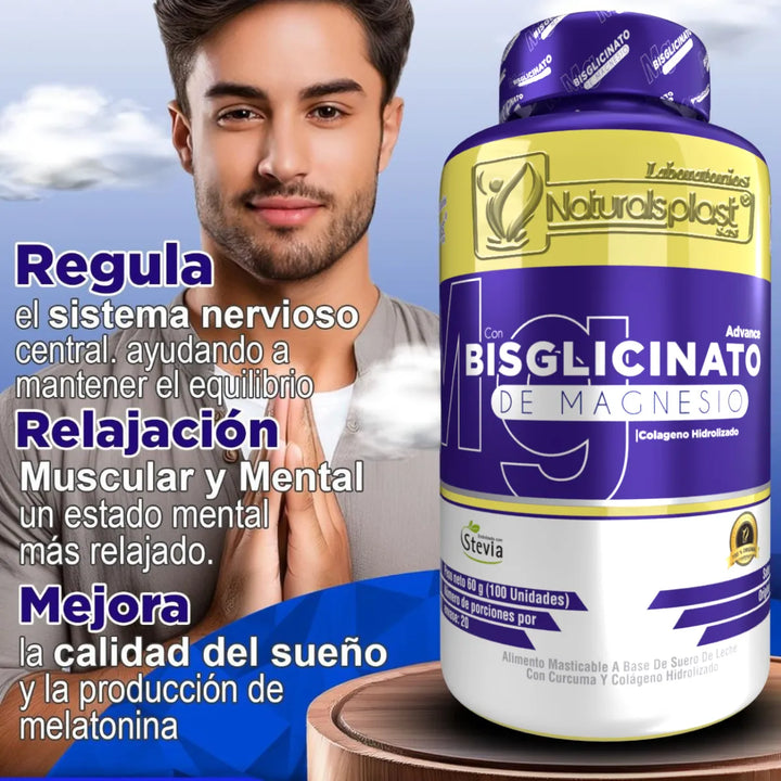 Bisglicinato De Magnesio 100 X3 Original - Imagen 3