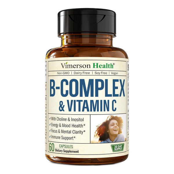 Cápsulas De Complejo Vitamina B Con Vitamina C Y Ácido Fólic - Imagen 1