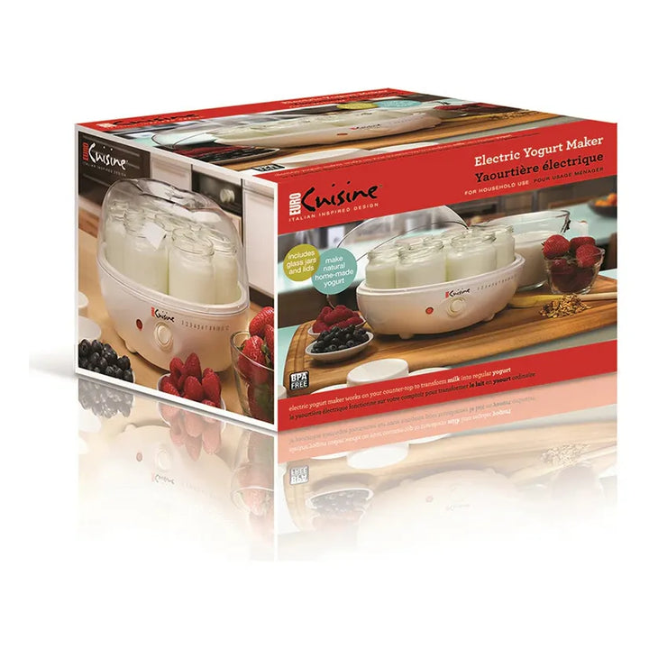 Maquina Para Hacer Yogurt Casero Yogurtera Euro Cuisine Ym80 Color White 110v - Imagen 5