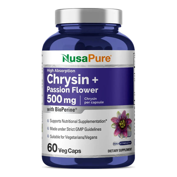 Cápsulas Vegetales De 500 Mg Complejo Flor De Pasión Extract - Imagen 1