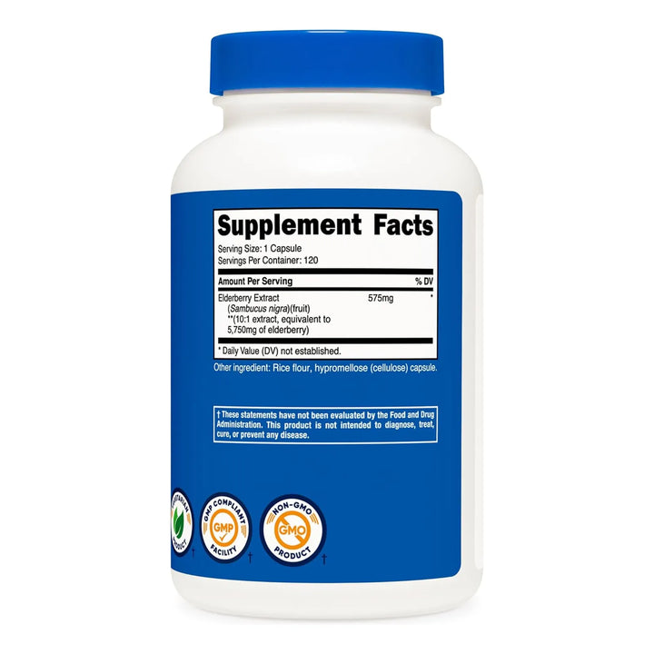 Cápsulas De Baya De Saúco Negro 575 Mg 120 Unidades - Imagen 5