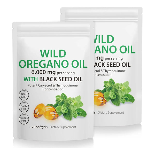 Aceite De Orégano Con Aceite De Semilla Negra 2 Cápsulas 600 - Imagen 1