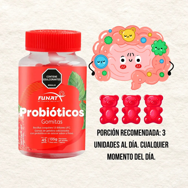 Gomitas Con Probióticos Funat - Imagen 3