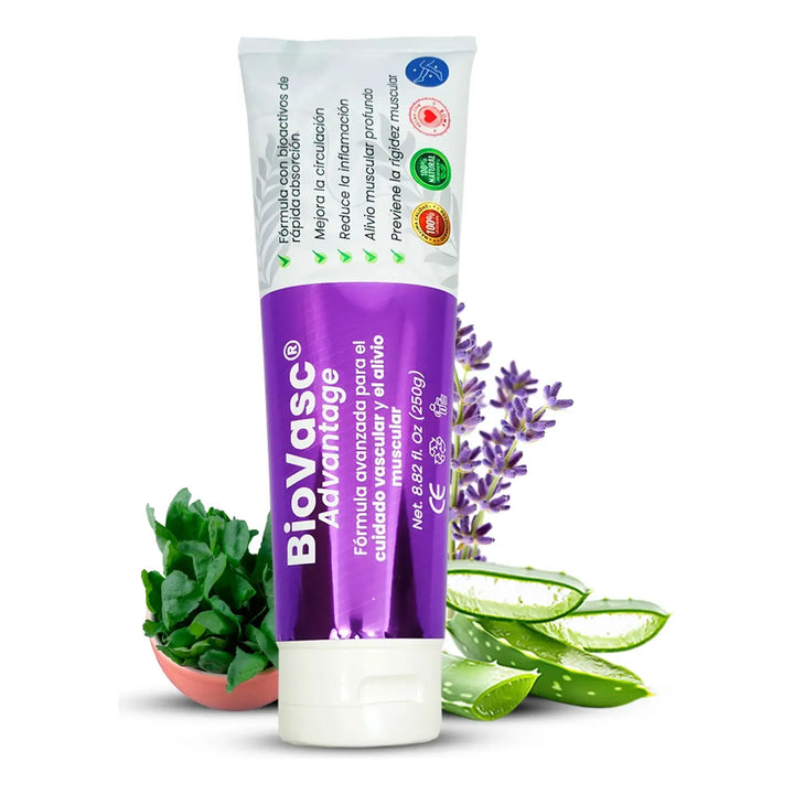 Pack De 3 Crema Vascular Biovasc Gotu Kola Aloe Vera Para Arañitas Pie ...
