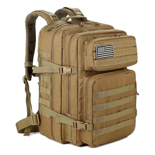 Mochila Táctica Militar QT&QY 45L Resistente Al Agua Con Sistema Molle