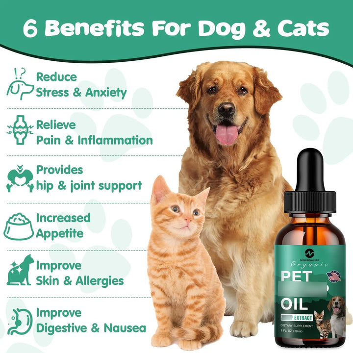 Aceite De Cáñamo Para Perros Y Gatos 2 Unidades Alivio Ansie - Imagen 2
