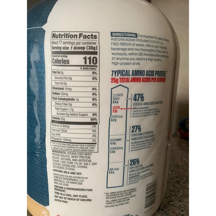 Proteina Iso 100 5 L Hydrolyzed - Imagen 2