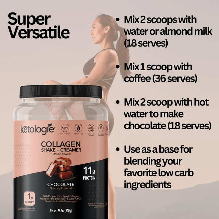 Batido Keto De Chocolate Con Aceite De Coco Y Péptidos De Co - Imagen 4