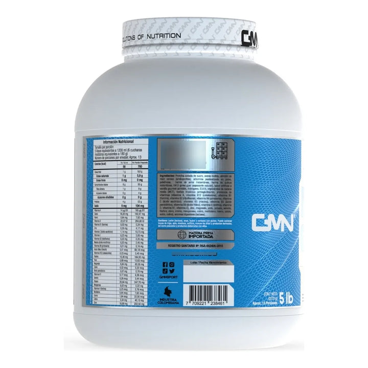 Proteína Sin Azúcar (5 Lb) Mega Gainer Gmn Vainilla Gourmet - Imagen 5