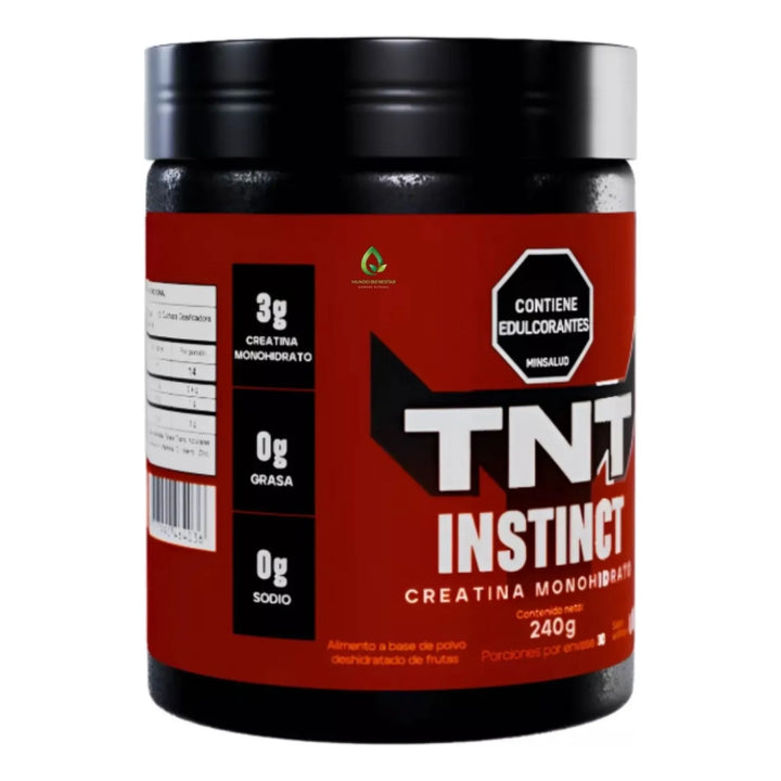 Creatina Monohidratada Instinct 240gr Uva Tnt - Imagen 2