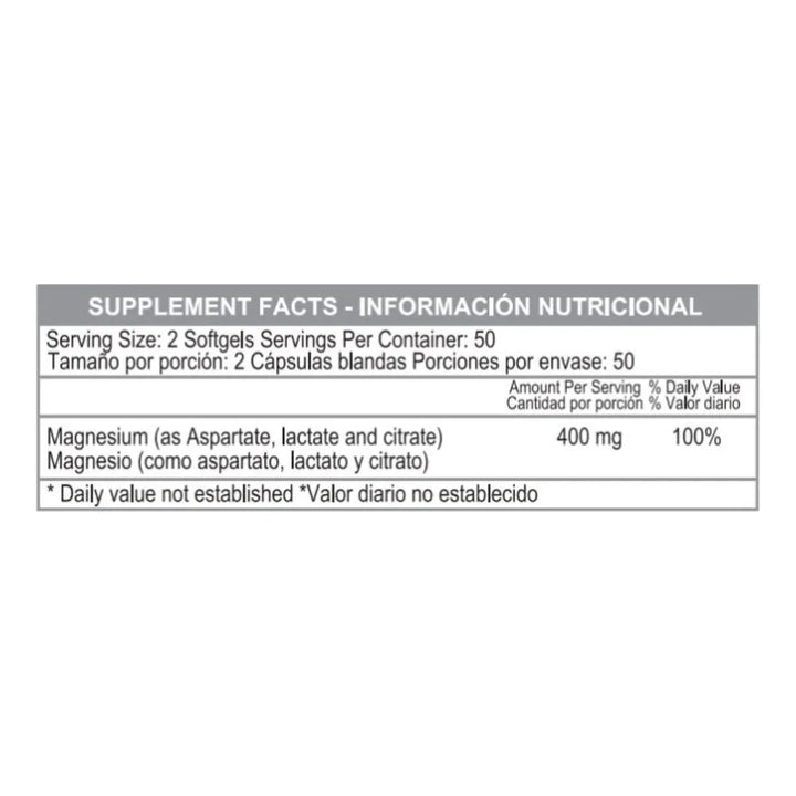 Super Magnesio 400mg X100 Softg Sin Sabor - Imagen 5